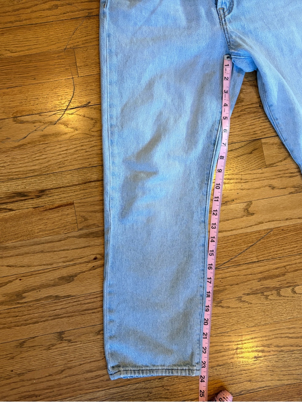 Levi’s Wedgie Straight Jeans Light Wash Button Fly W29 L26 Petite - Picture 11 of 11